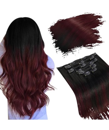 Kit Extensions à Clips Straight Ombre Brun Foncé 99J 120 gr Dans la société mordern