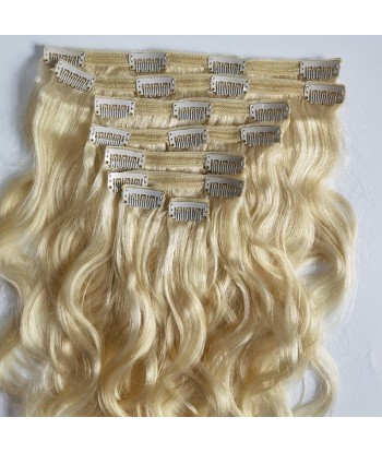 Kit Extensions à Clips Body Wave Blond Platine 120 gr Voir les baskets