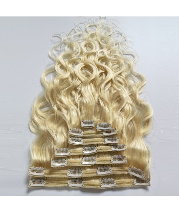 Kit Extensions à Clips Body Wave Blond Platine 120 gr Voir les baskets