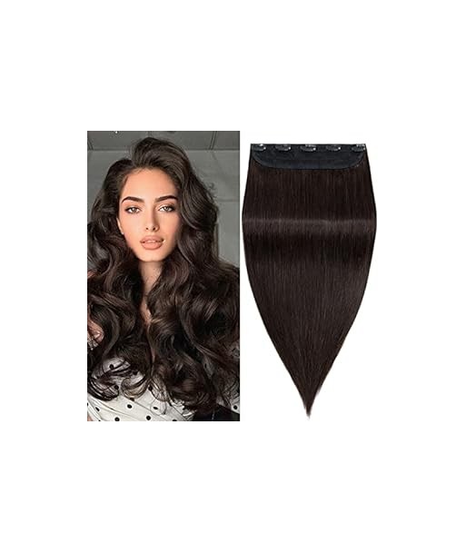 Extension à Clips Straight Brun Mono Bande Maxi Volume shop