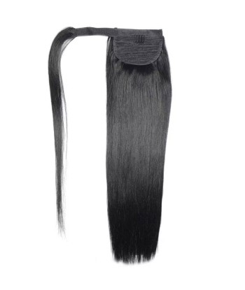 Hufeisenponytail Black Ribbon Remy Haare gerade en stock