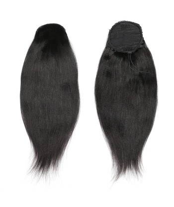 Schwarzer Pferdeschwanz -Pferdeschwanz zum Remy Hair Yaki gerade Kabel d'Europe débarque