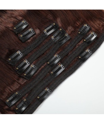 120 g Straight Chocolate Clip Extensions Kit, 4 Jusqu'à 80% De Réduction