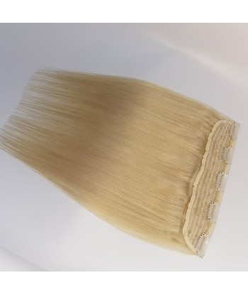 Gerade blonde Clip -Erweiterung Platinmono Max Volumenstreifen pas chere